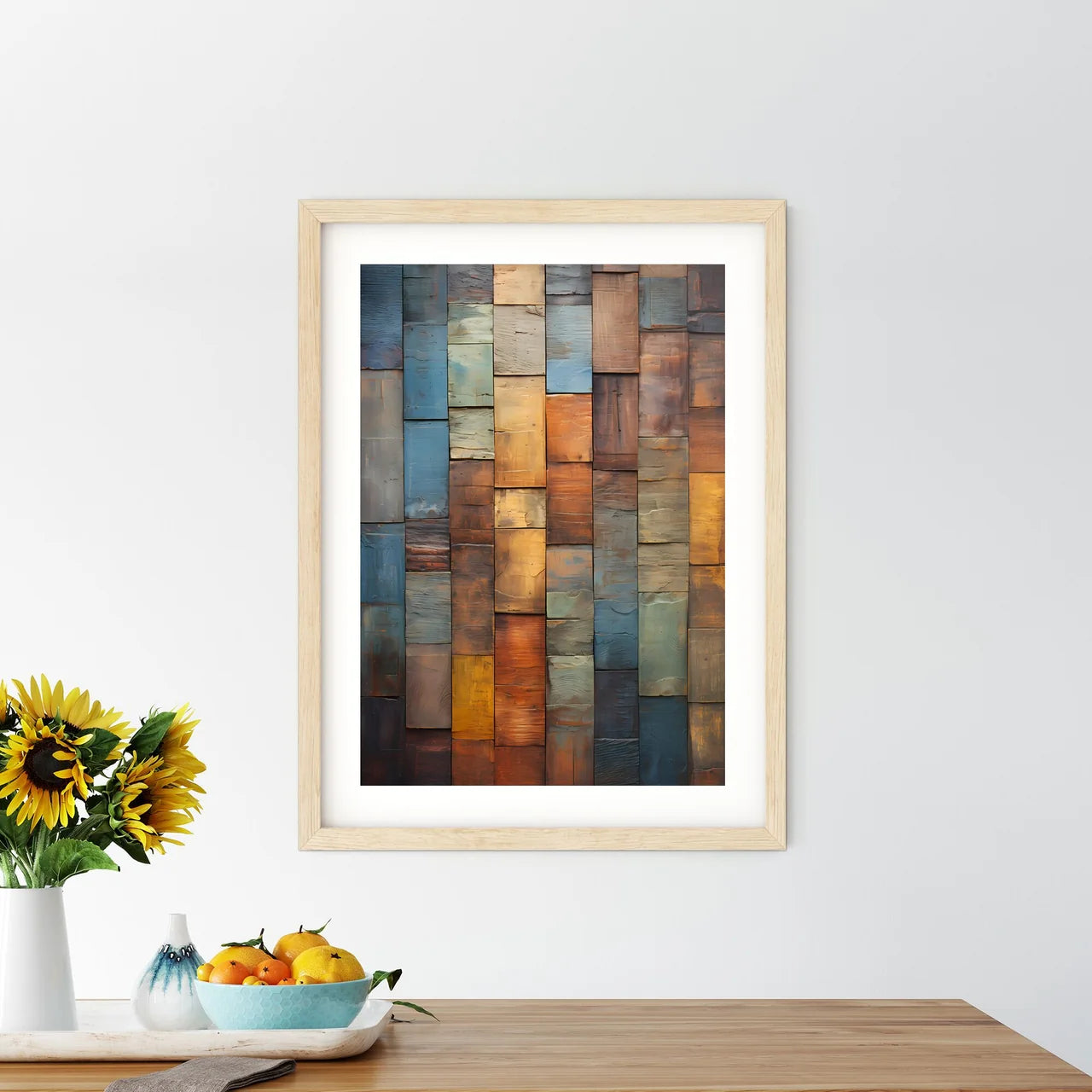 Old Wood Wall - A Wall Of Wood Planks Custom Print