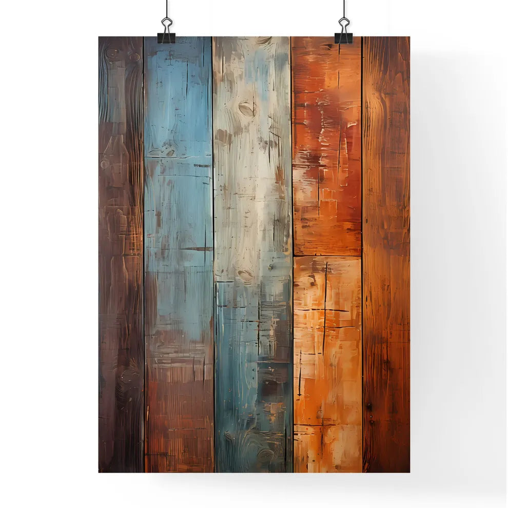 Old Wood Wall - A Close Up Of A Wood Wall Poster