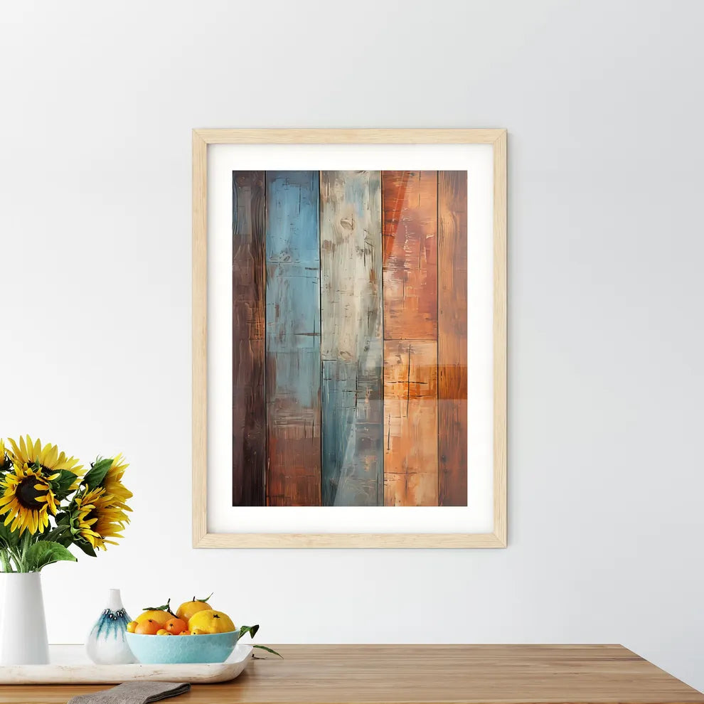 Old Wood Wall - A Close Up Of A Wood Wall Custom Print