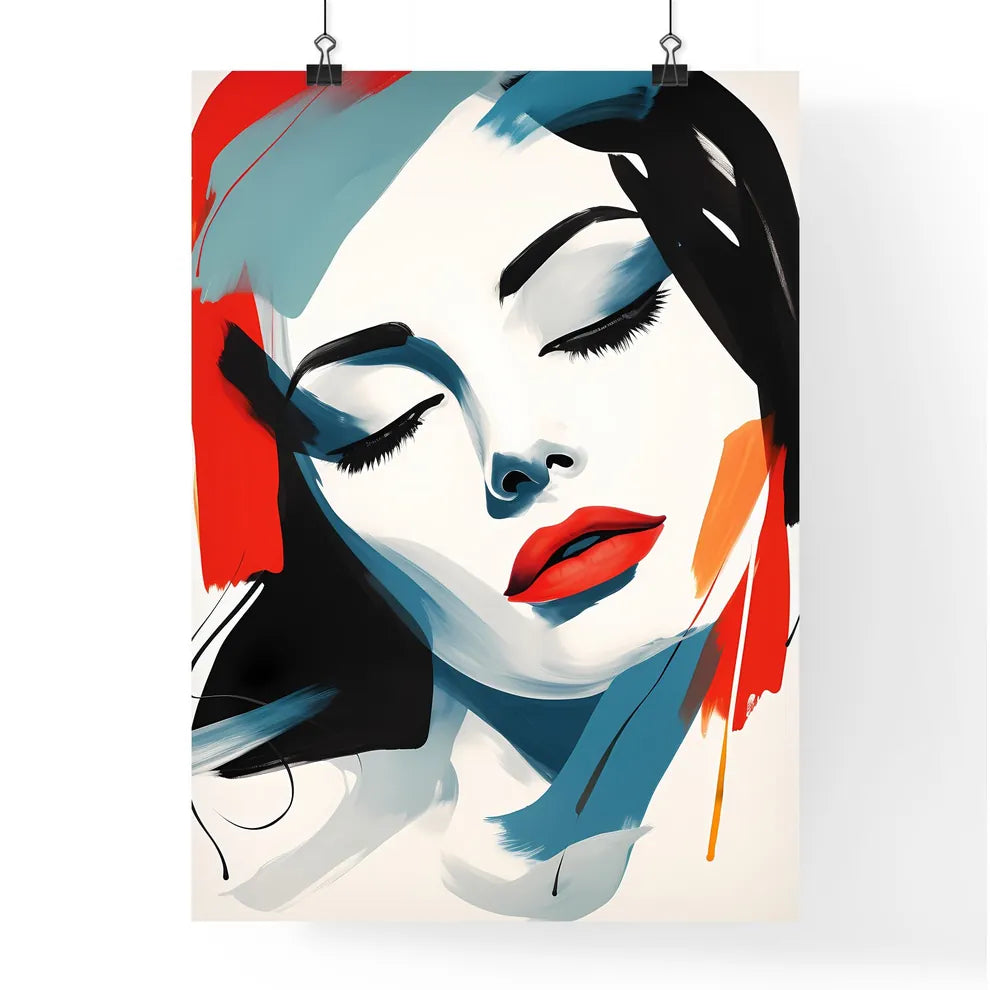 One Line Face - A Woman With Poster