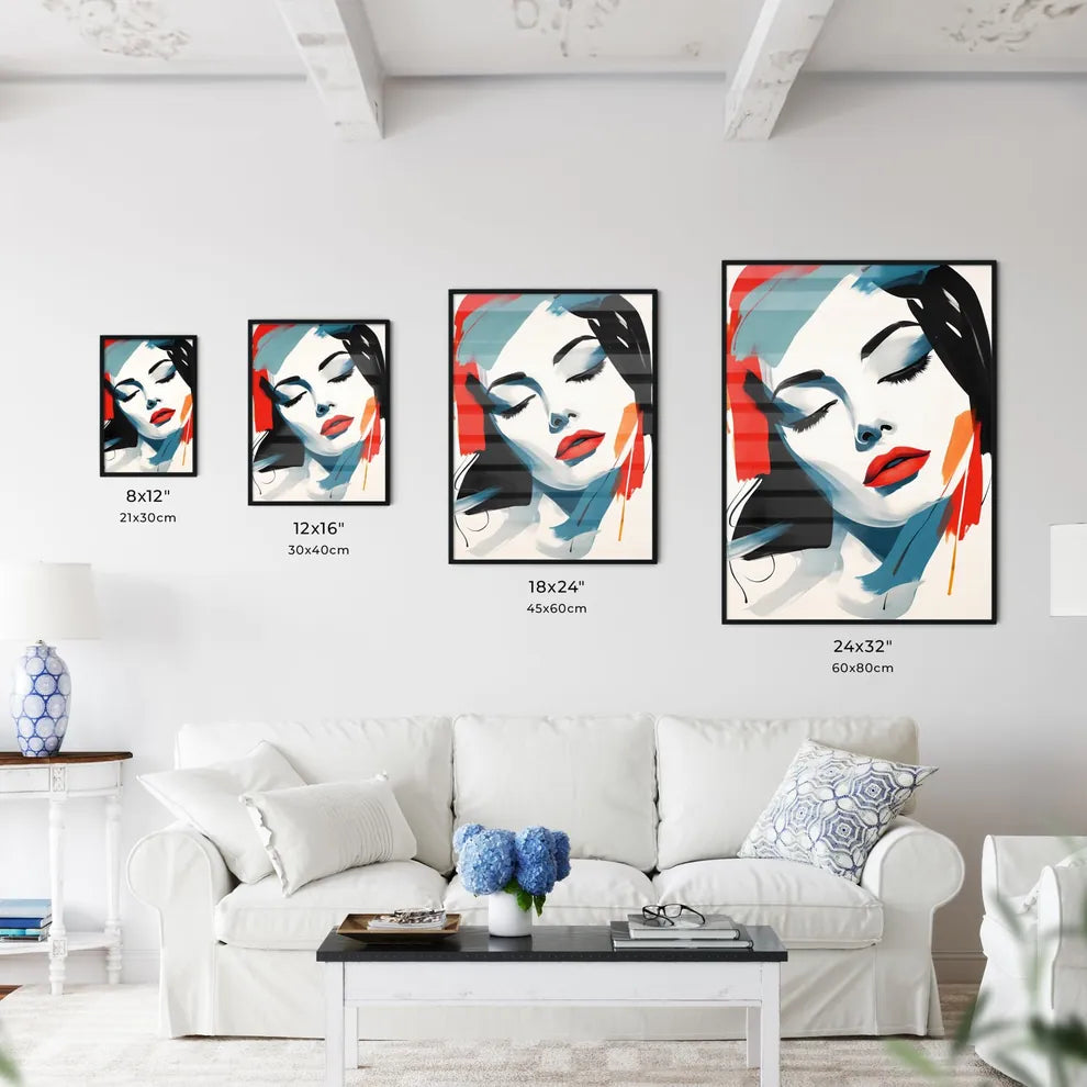 One Line Face - A Woman With - Kitchen Hangings