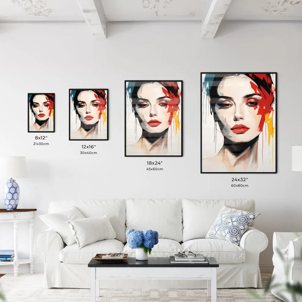 One Line Face - A Woman With - Kitchen Hangings