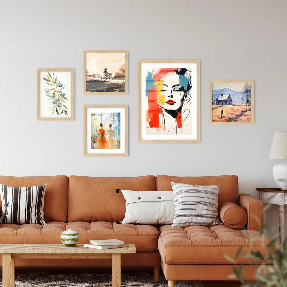 One Line Face - A Painting O Wall Art