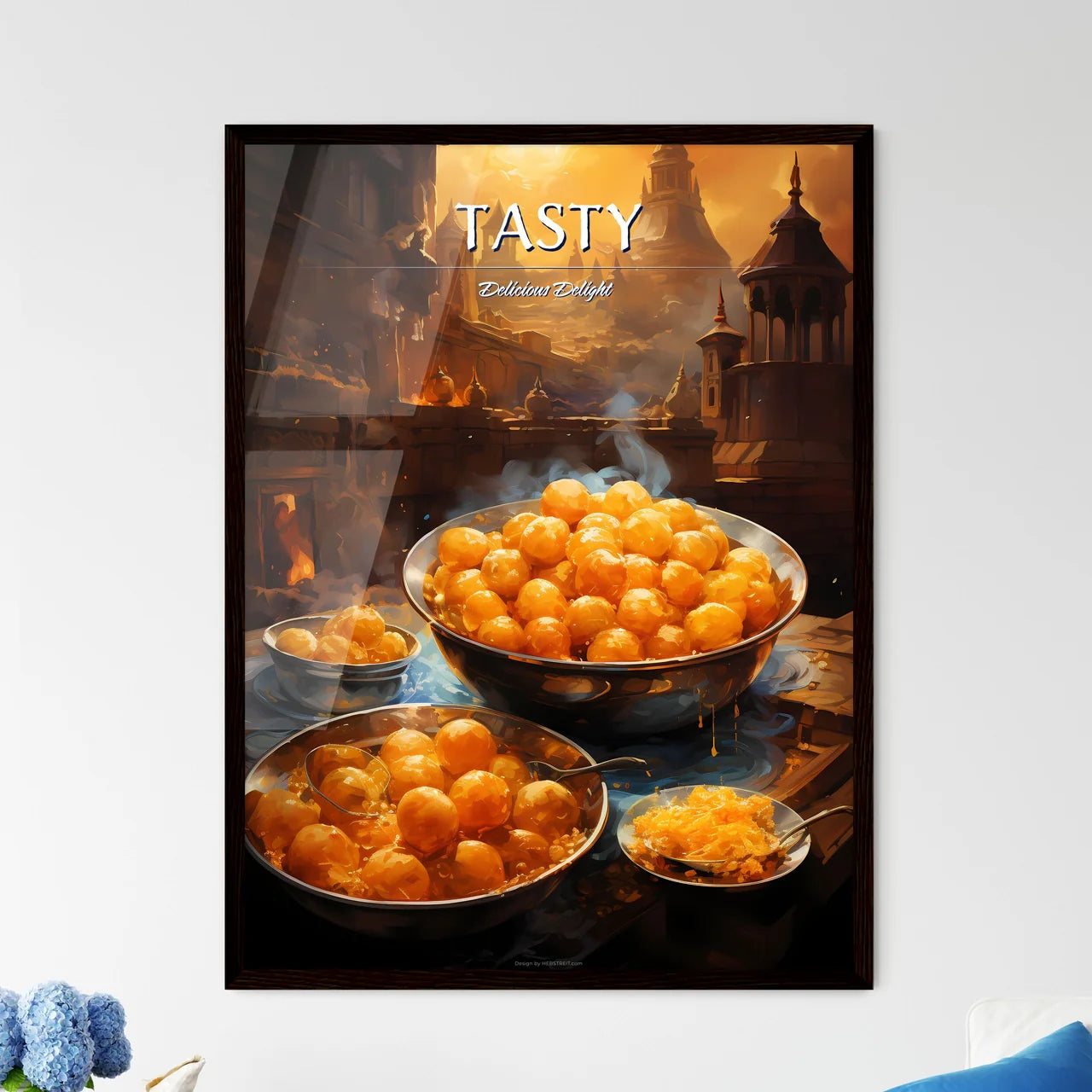 Pani Purialso Known As Golgappa And Puchka - - Framed Art Print