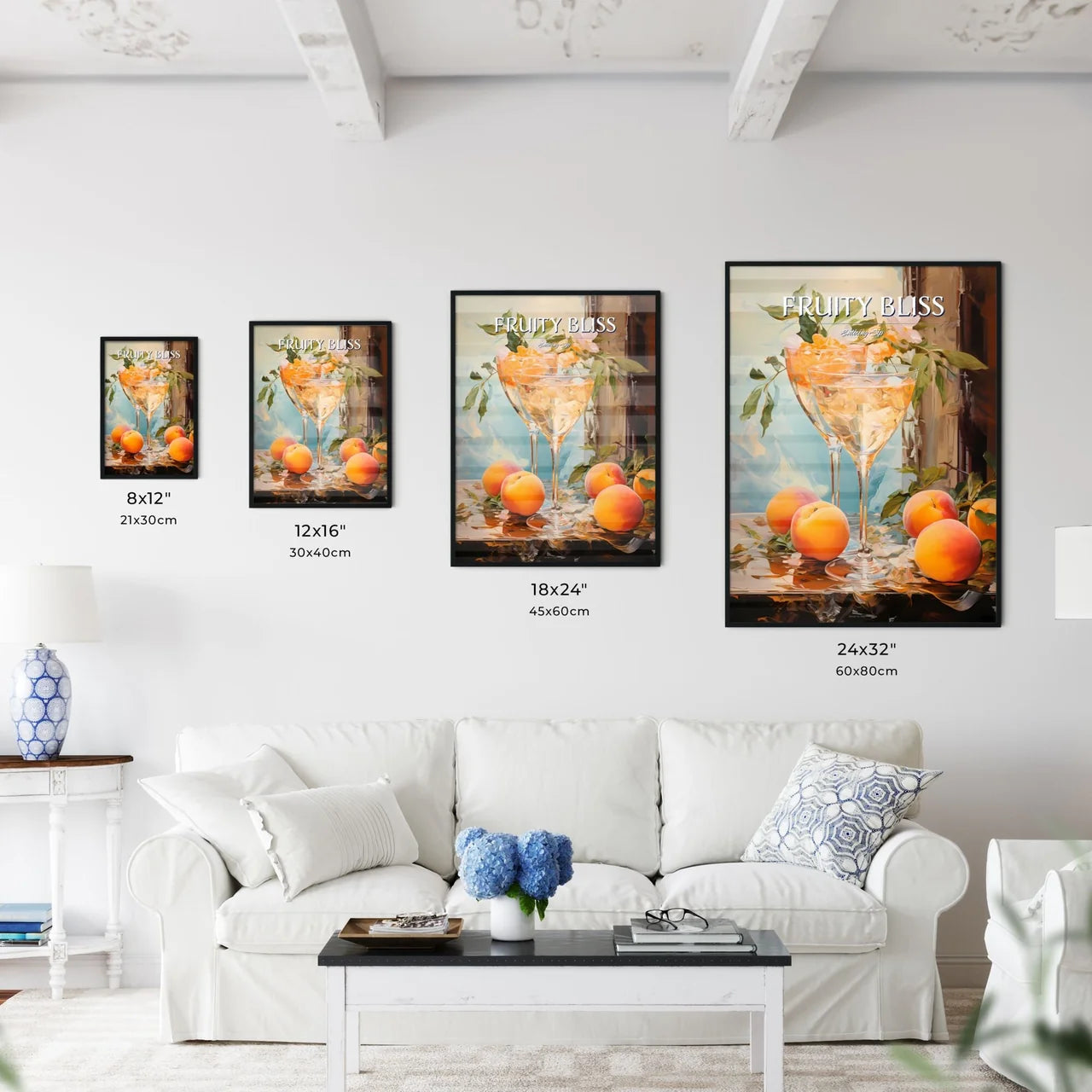 Peach Martini - A Pair Of Wine Glasses W - Kitchen Hangings