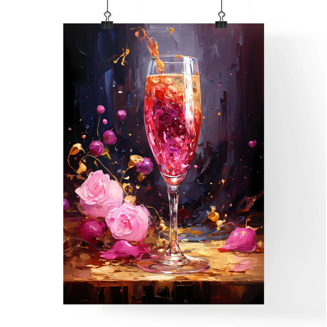 Perfect Kir Royale - A Glass Of P Poster
