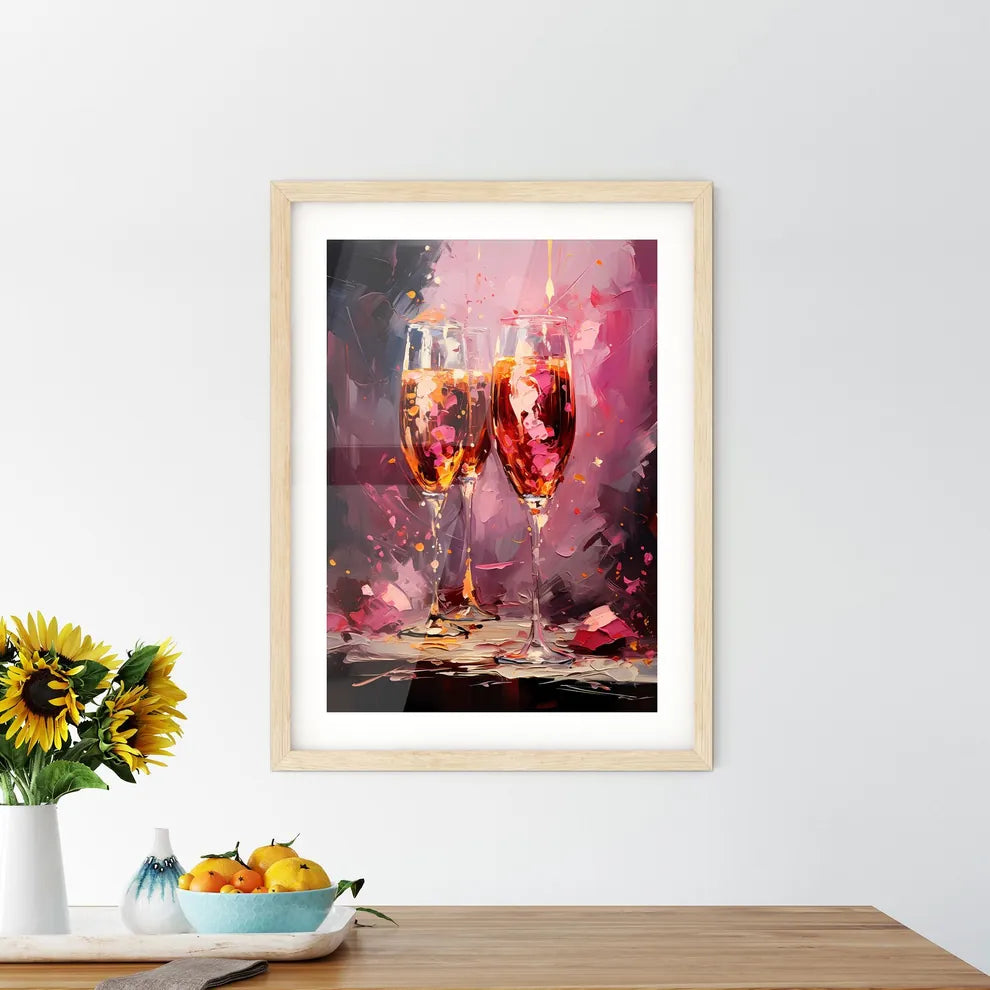 Perfect Kir Royale - A Painting O Framed Print