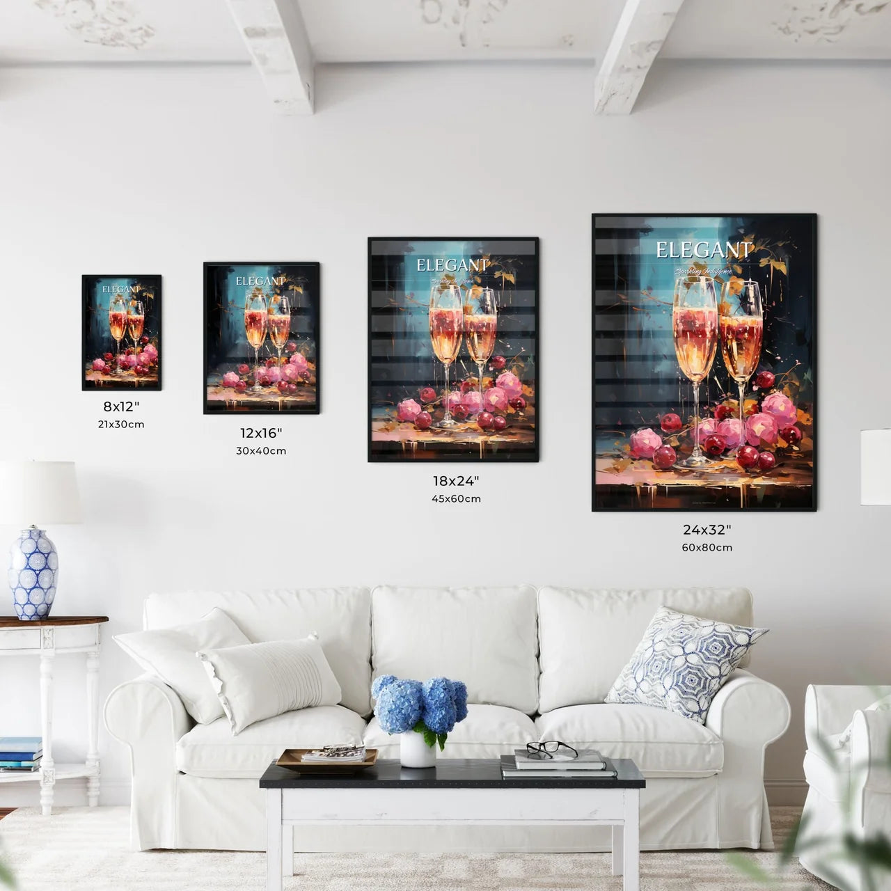 Perfect Kir Royale - A Painting Of Two Champ - Kitchen Hangings