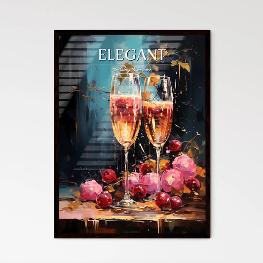 Perfect Kir Royale - A Painting Of Two Champ - Framed Art Print