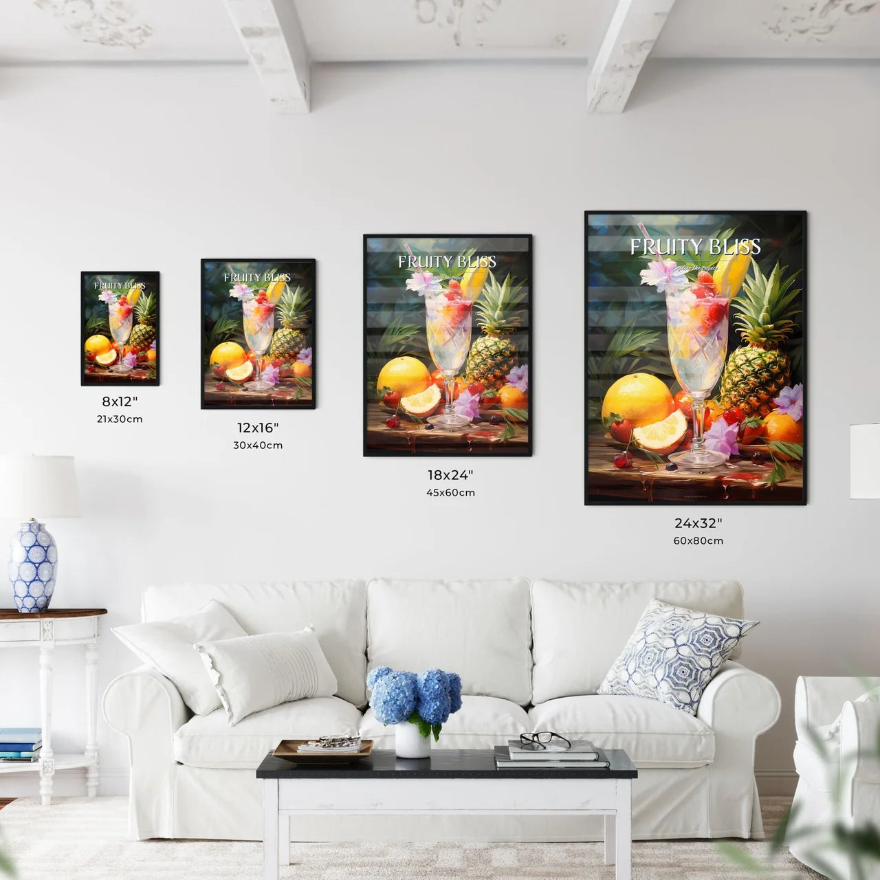 Pia Colada Cocktail - A Glass Of Fruit With  - Kitchen Hangings