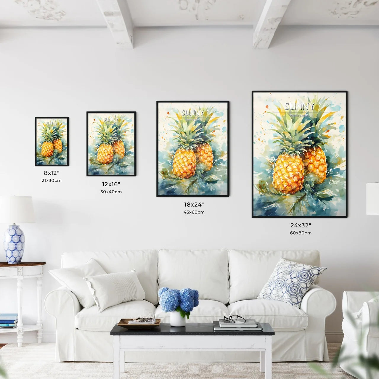 Pineapple Mimosa - A Watercolor Of Two Pine - Kitchen Hangings