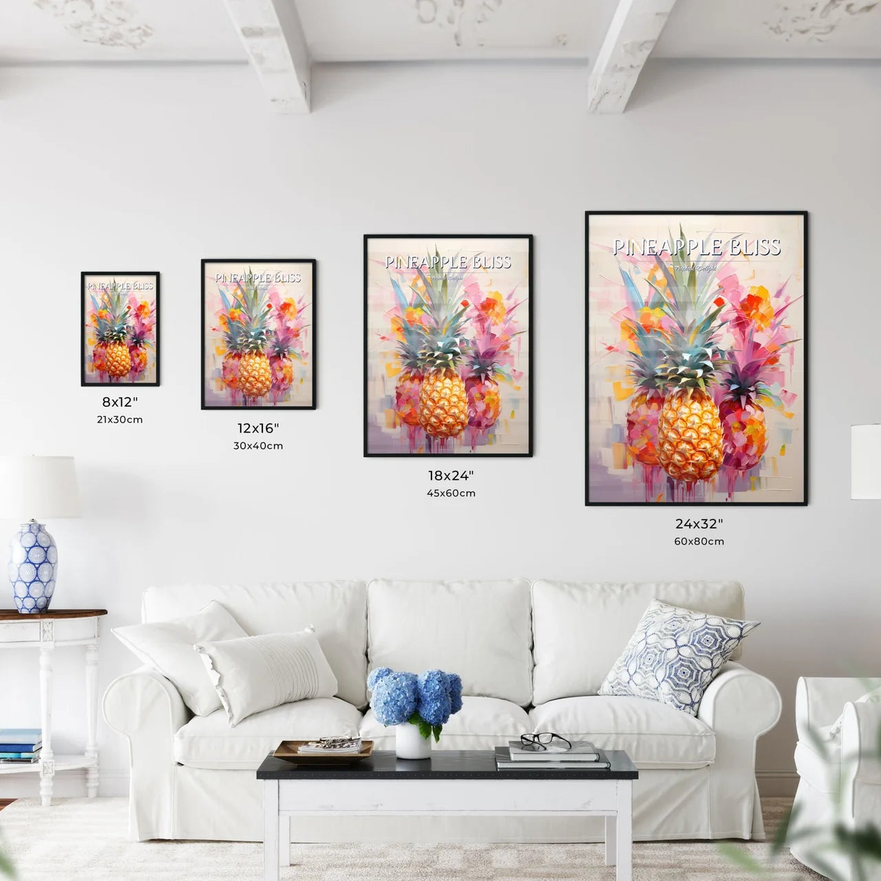 Pineapple Mimosa - A Group Of Pineapples Wi - Kitchen Hangings