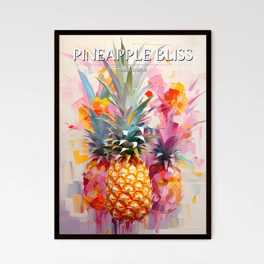 Pineapple Mimosa - A Group Of Pineapples Wi - Framed Art Print