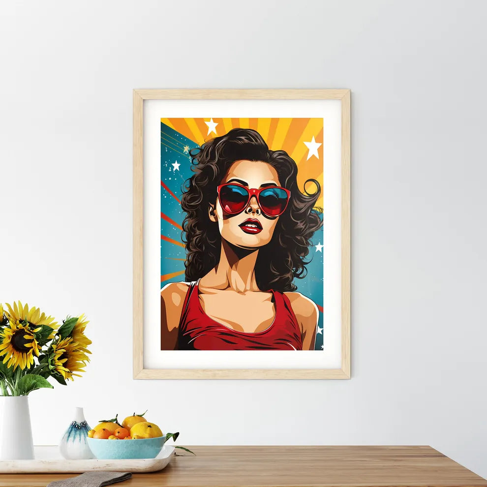 Pop Art Girl - A Woman Wear Framed Print