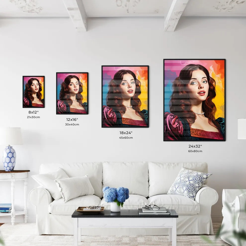 Pop Art Illustration Of Woman With The Speec - Kitchen Hangings