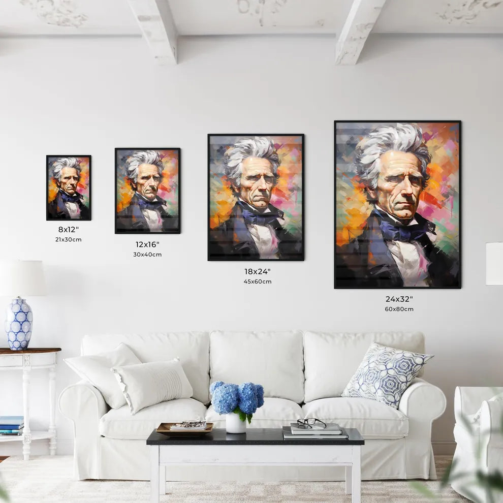 Portrait Of Andrew Jackson  Size Chart