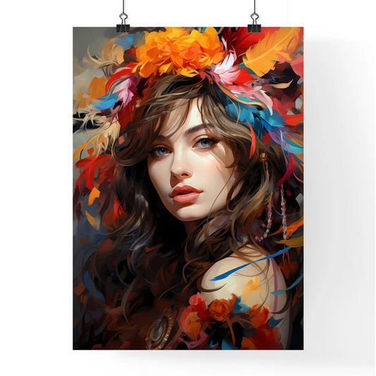 Portrait Of The Woman In Carnivals Suit - A  Poster