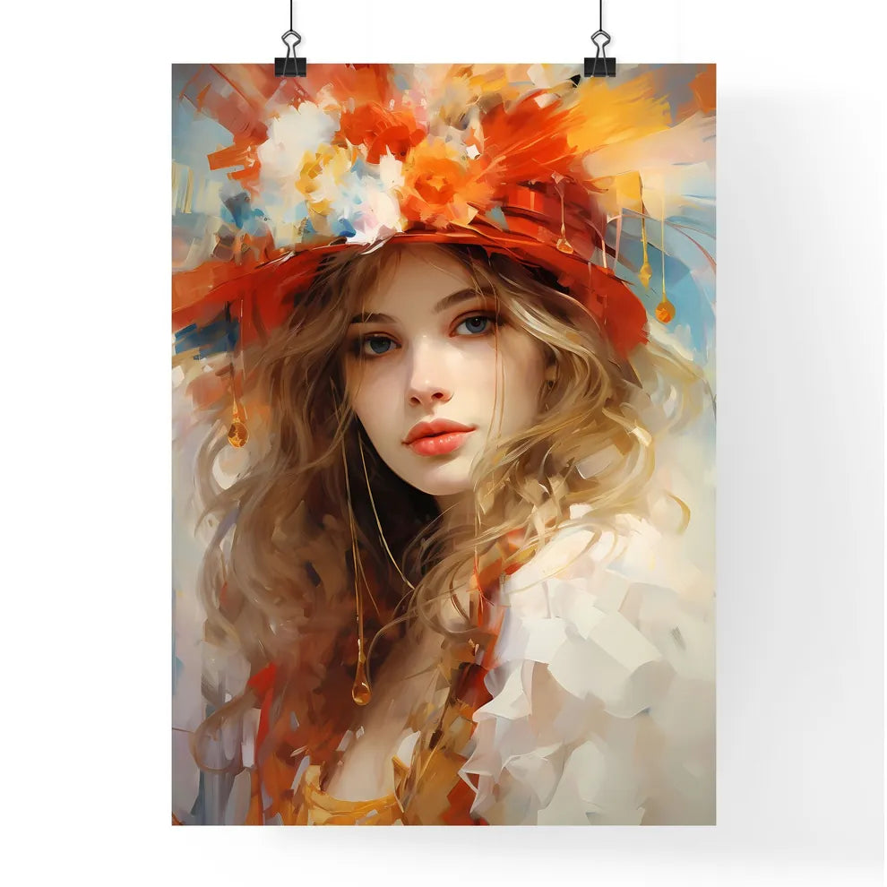 Portrait Of The Woman In Carnivals Suit - A  Poster