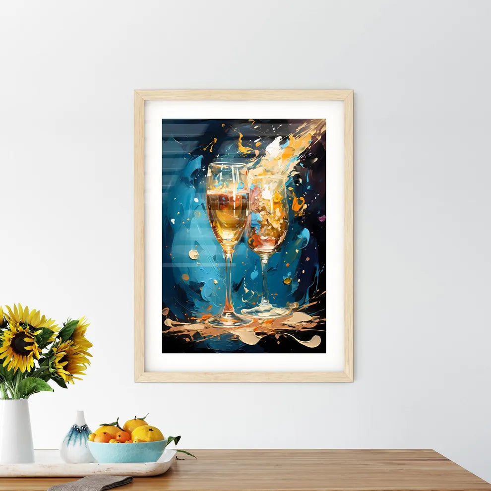 Prosecco Cocktail - A Painting O Framed Print