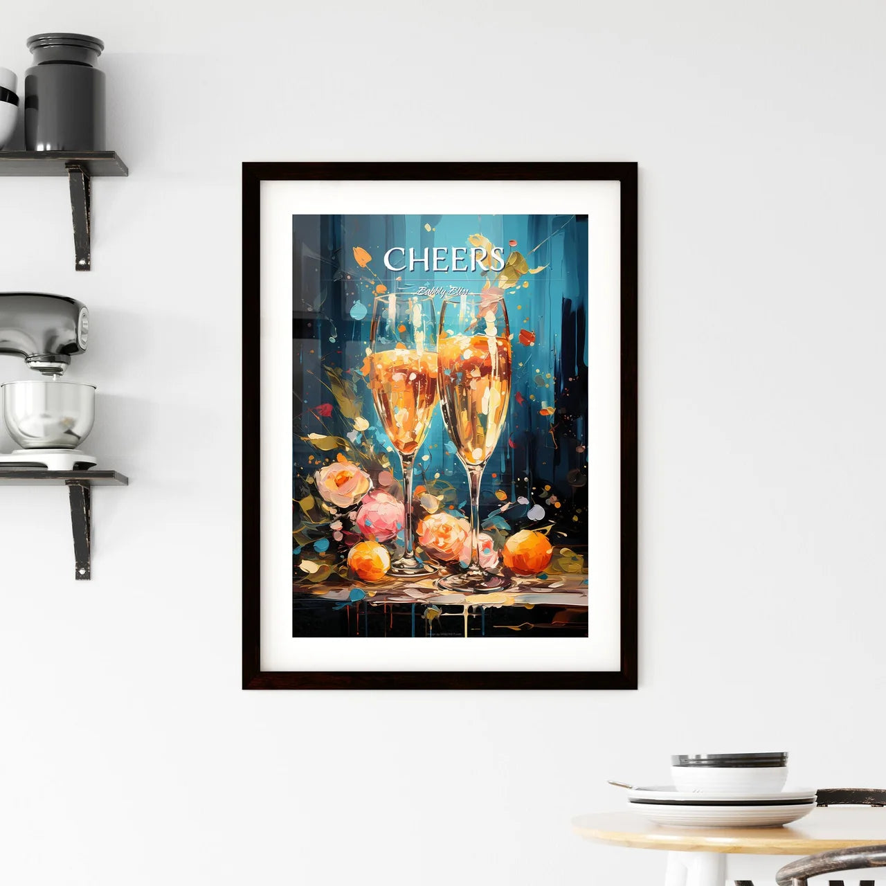 Prosecco Cocktail - A Painting Of Two Champa Framed Print