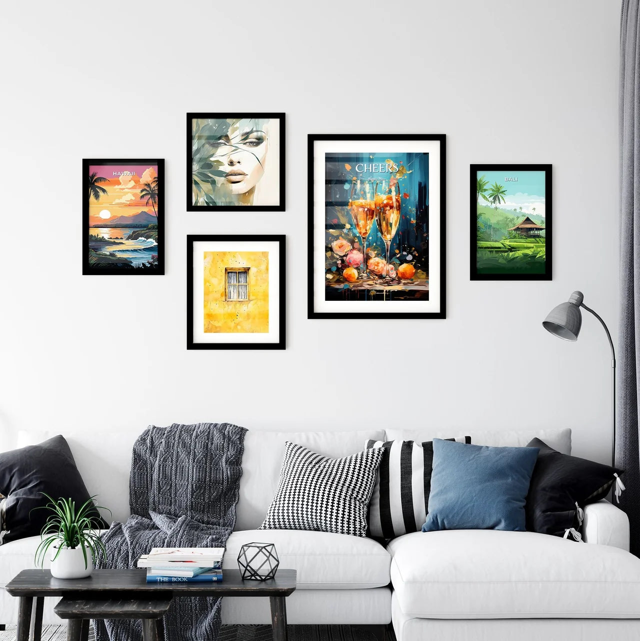 Prosecco Cocktail - A Painting Of Two Champa Wall Art
