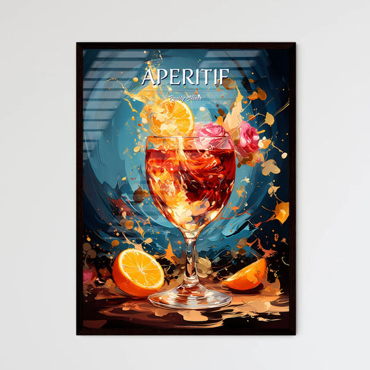 Prosecco Cocktail - A Glass Of Liquid With O - Framed Art Print