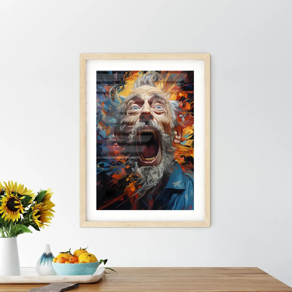 Puff Zip Zaap Ouch Comic Book Expressions  Framed Print