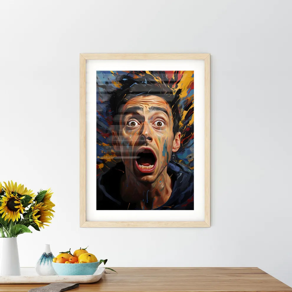 Puff Zip Zaap Ouch Comic Book Expressions -  Framed Print