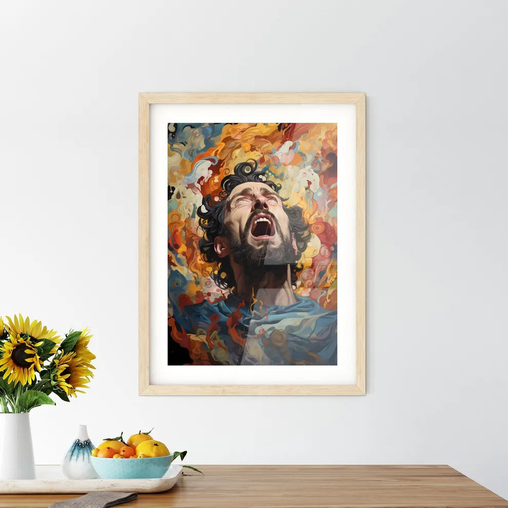 Puff Zip Zaap Ouch Comic Book Expressions -  Framed Print