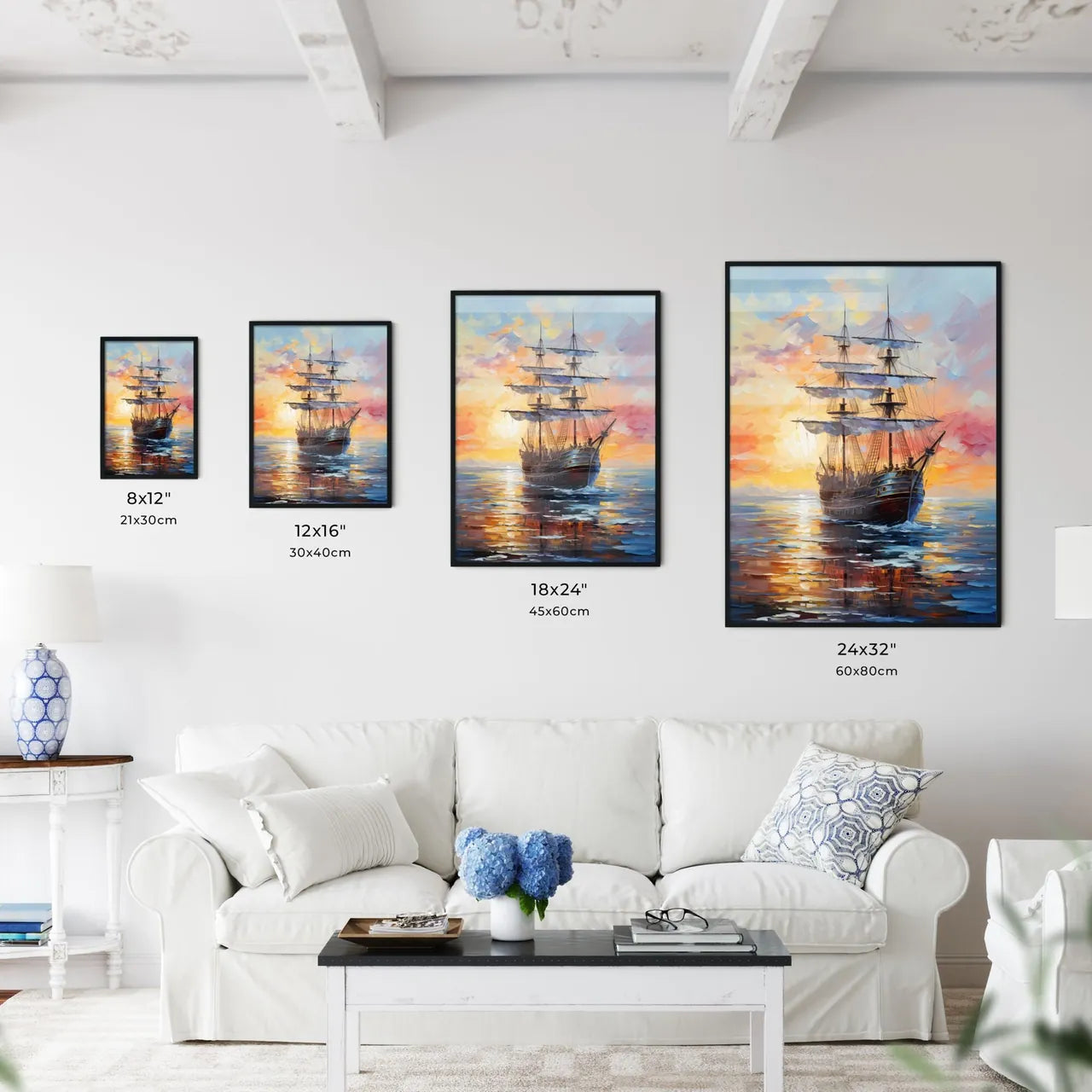 Replica Ot Vessel Santa Maria Is Passing The - Kitchen Hangings