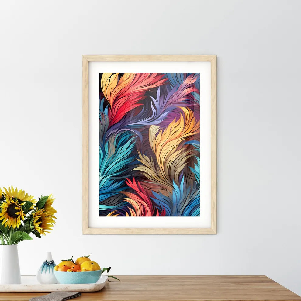 Retro 80S Seamless Pattern  Framed Print