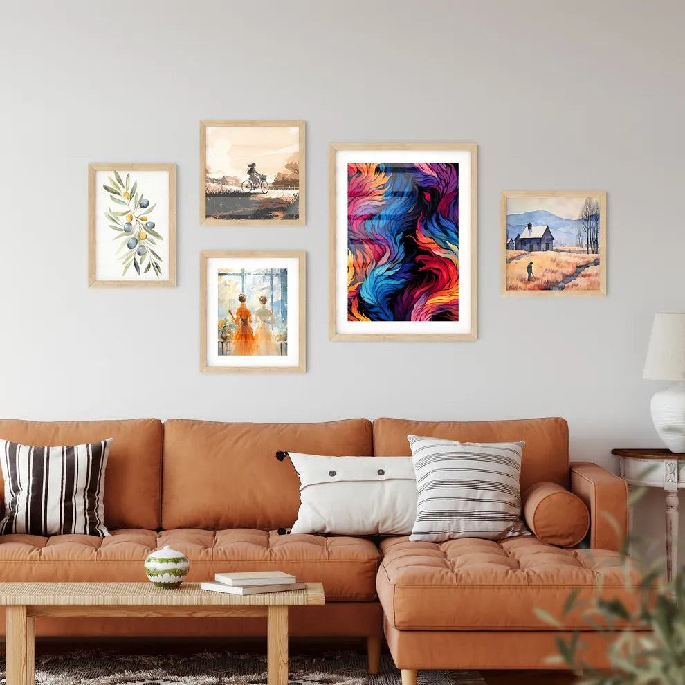 Retro 80S Seamless Pattern - Colorful Art Wall Art