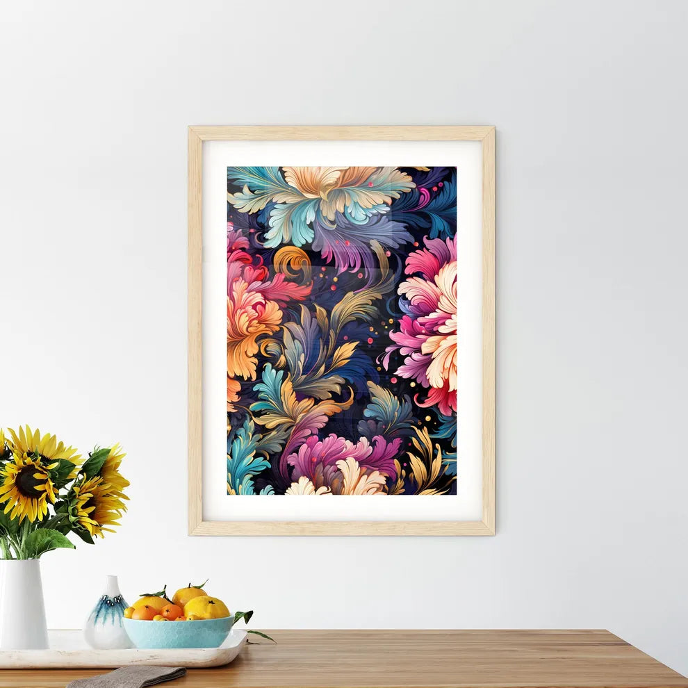 Retro 80S Seamless Pattern - A Colorful S Framed Print