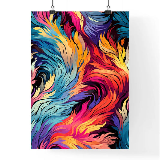 Retro 80S Seamless Pattern  Poster