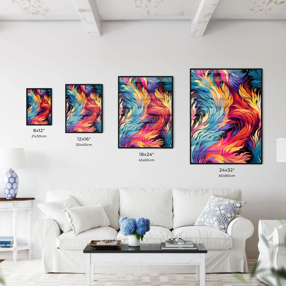 Retro 80S Seamless Pattern  Size Chart
