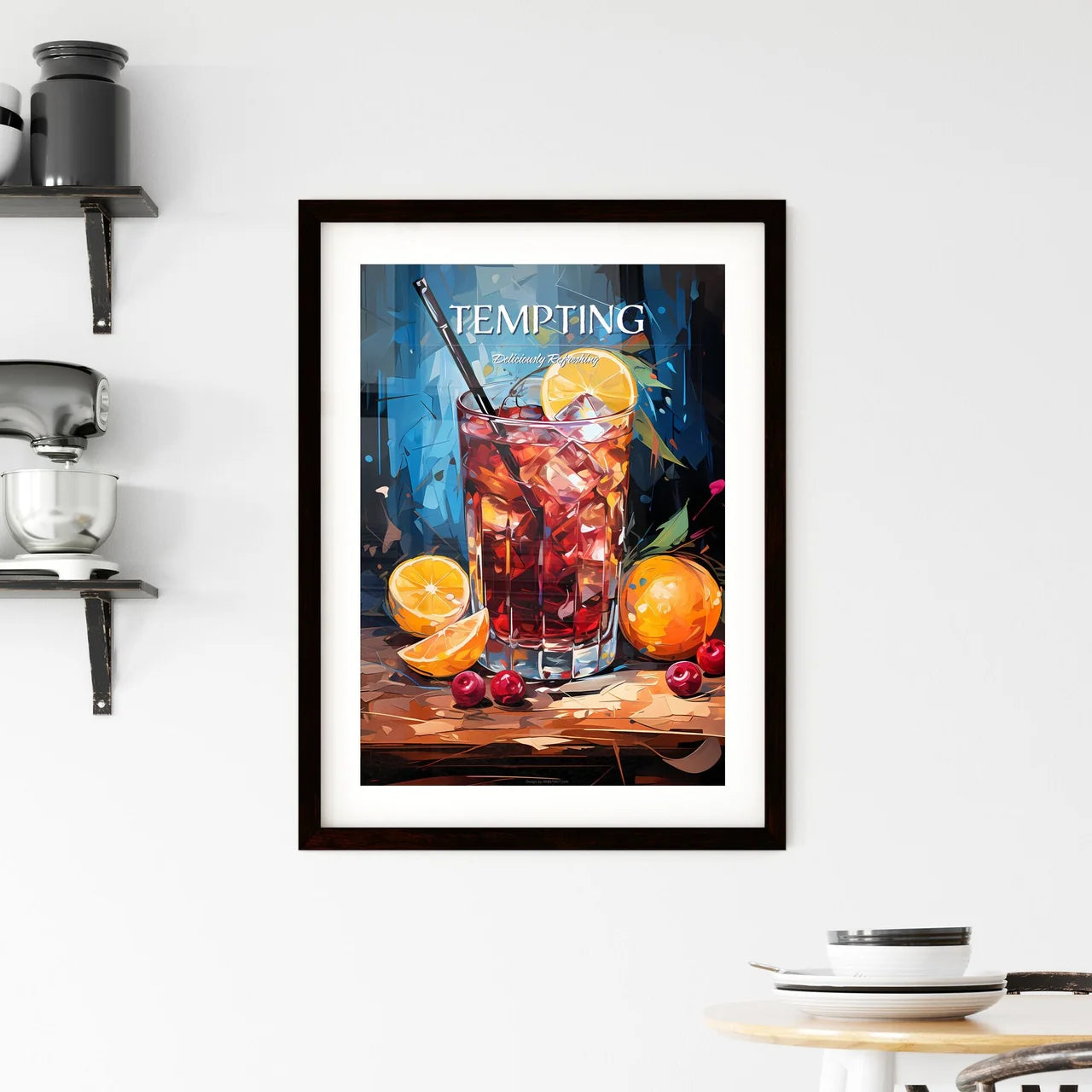 Rum And Cranberry Juice Cocktail - A Glass O Framed Print