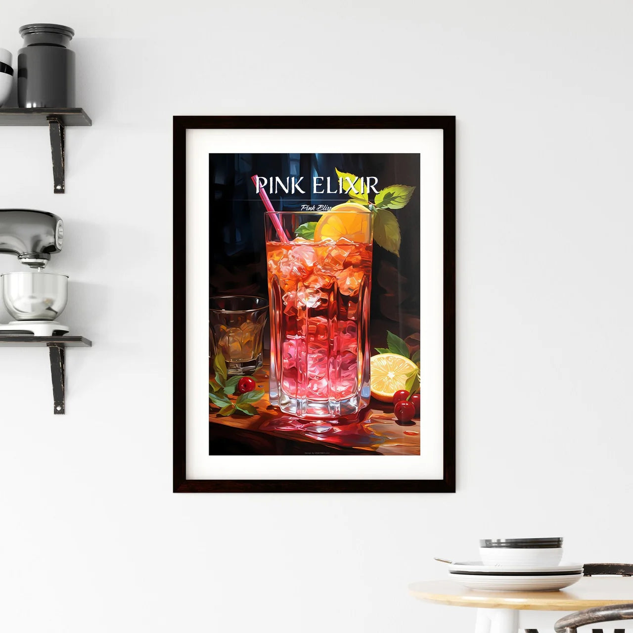 Rum And Cranberry Juice Cocktail - A Glass O Framed Print