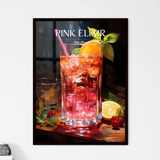 Rum And Cranberry Juice Cocktail - A Glass O - Framed Art Print