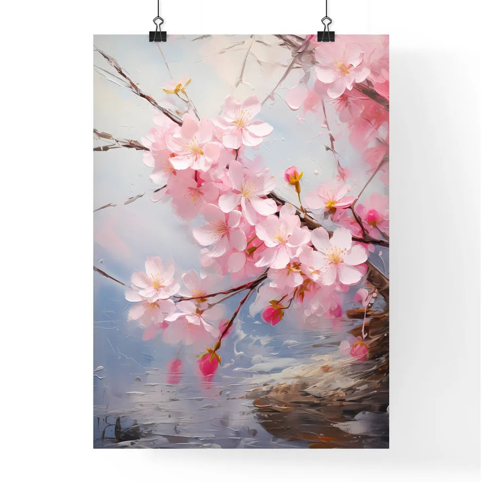Sakura Bloom Japanese Art - A Close Up O Poster
