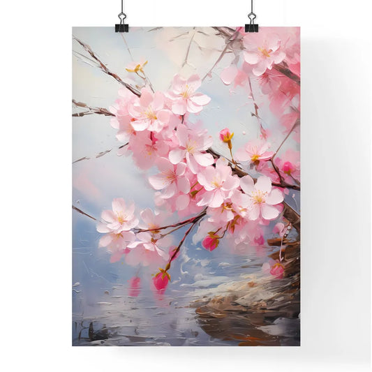 Sakura Bloom Japanese Art - A Close Up O Poster