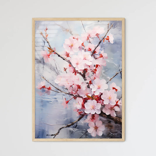 Sakura Bloom Japanese Art - A Pink Flowe - Framed Art Print