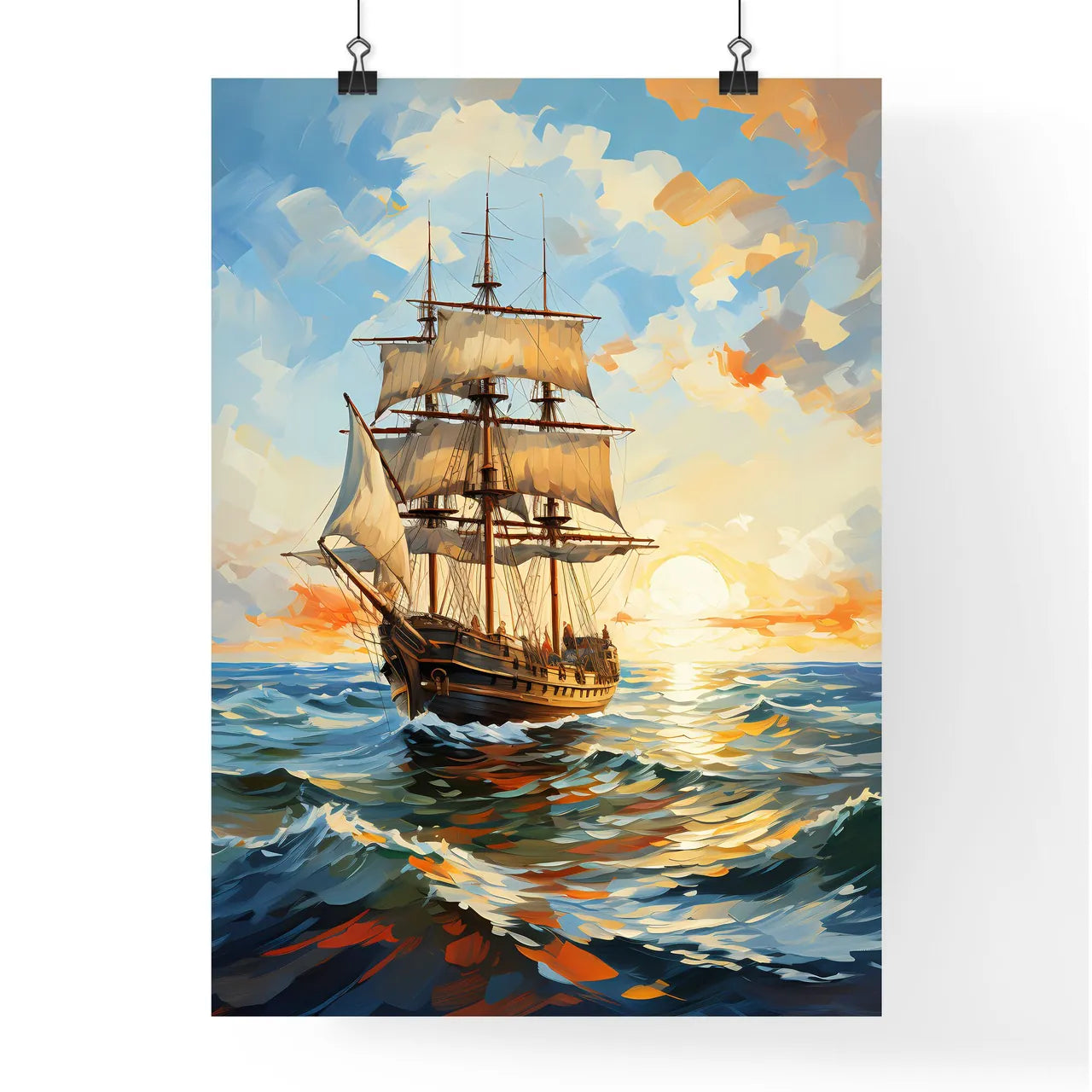 Santa Maria Nina And Pinta Of Christopher Co Poster