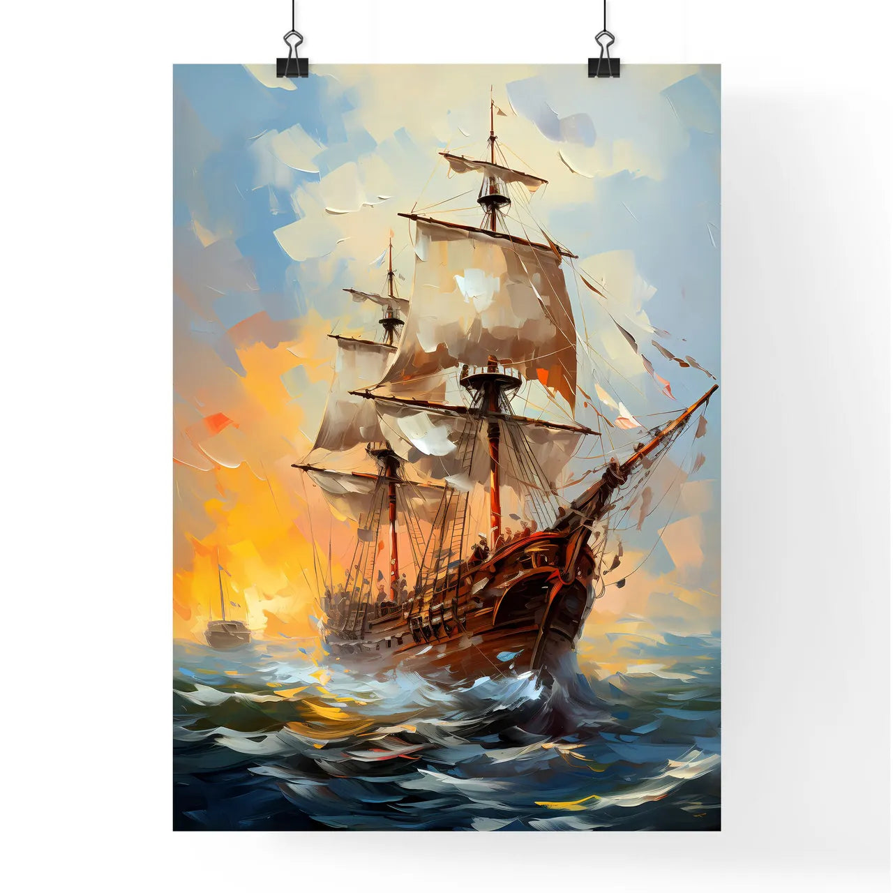 Santa Maria Nina And Pinta Of Christopher Co Poster