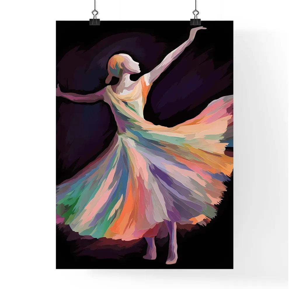 Silhouette Of Dancer - A Woman In A Poster