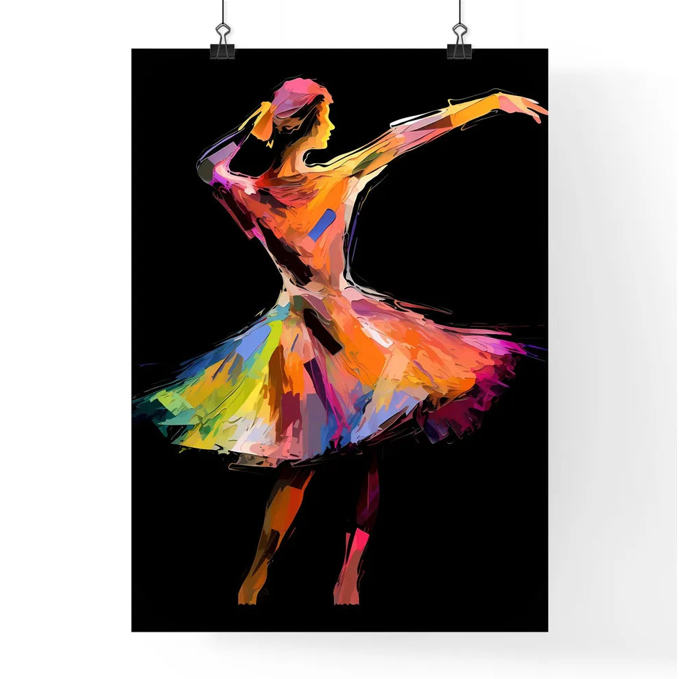 Silhouette Of Dancer - A Woman In A Poster