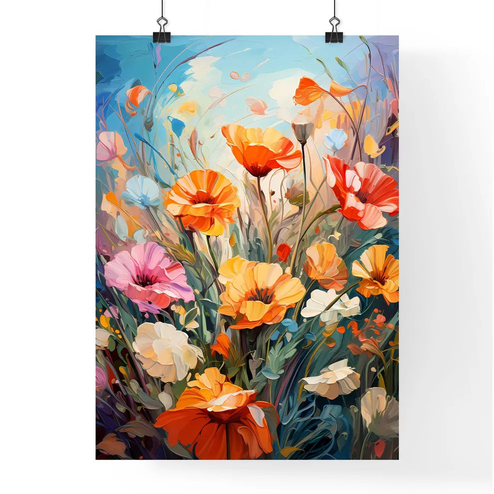 Some Flowers In The Garden - A Painting O Poster