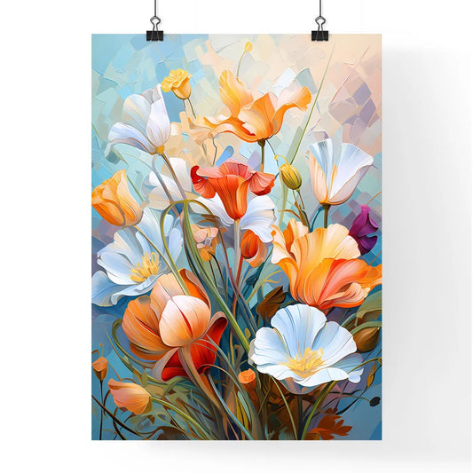 Some Flowers In The Garden - A Painting O Poster