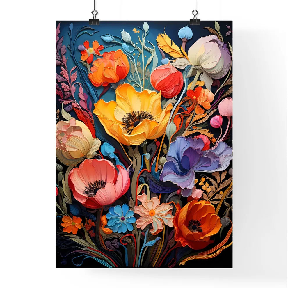 Some Flowers In The Garden - A Colorful F Poster