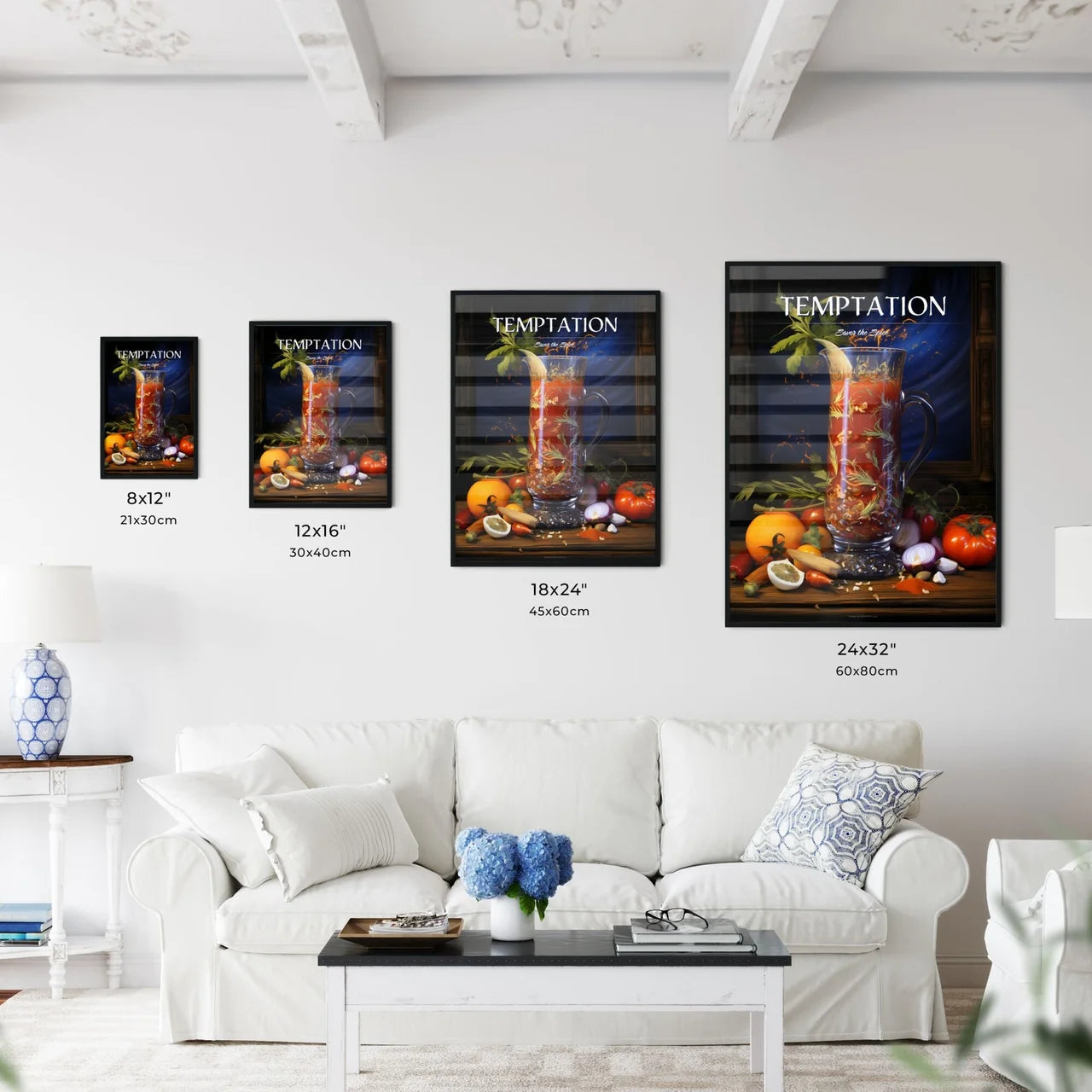 Spicy Bloody Mary - A Glass Pitcher With A L - Kitchen Hangings