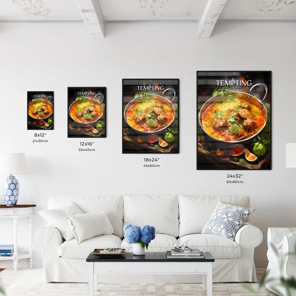 Spicy Mutton Curry Indian Style - A Pot Of S - Kitchen Hangings